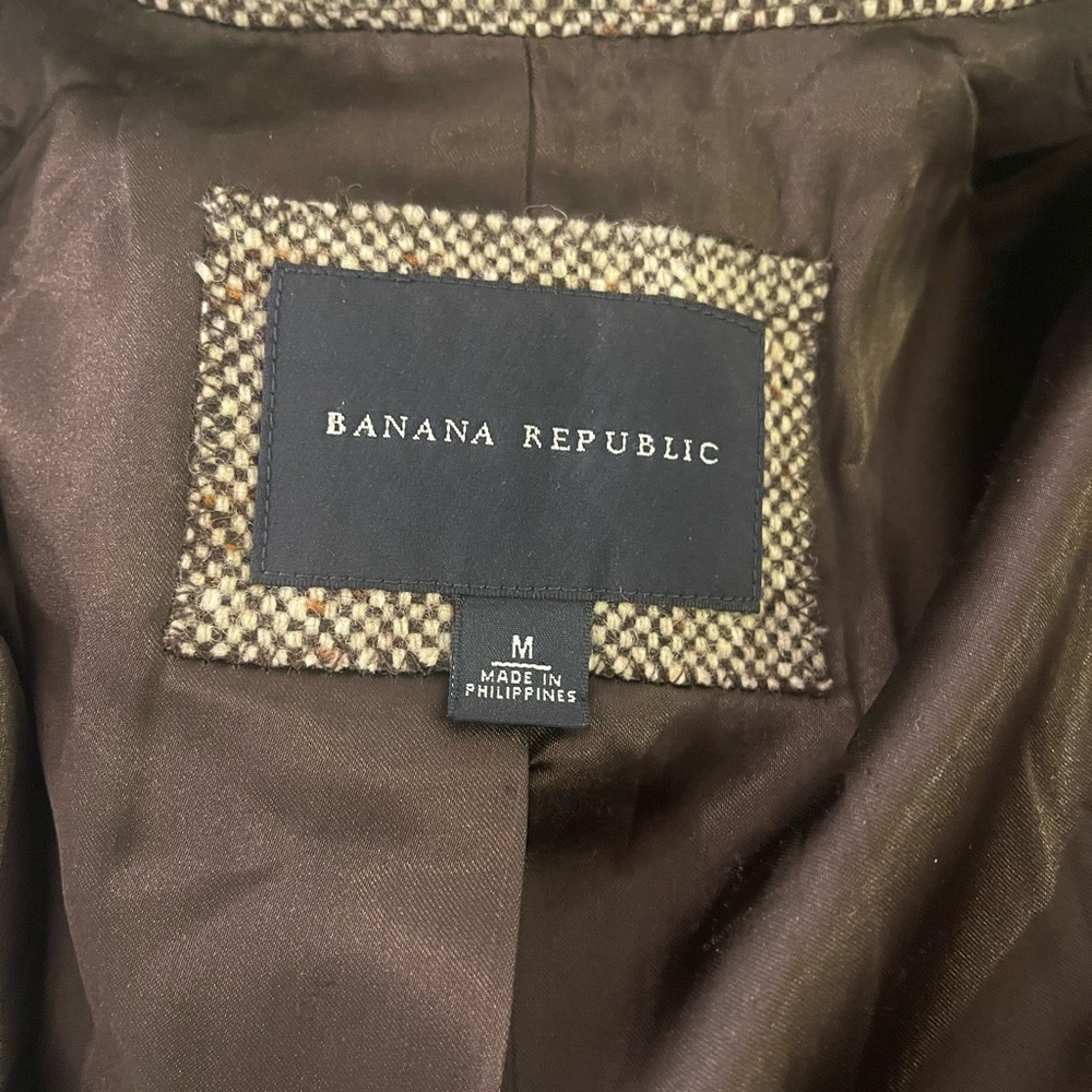 Banana Republic Women’s Tweed Wool blend Coat M - Picture 6 of 7